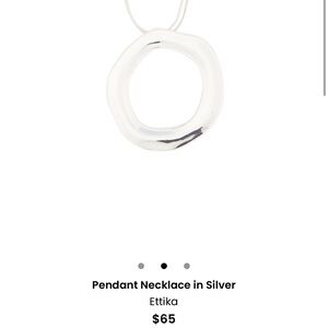 COPY - Ettika Silver Geometric Pendant Necklace